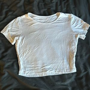 Women’s Cotton Basic Scoop Neck Crop Top